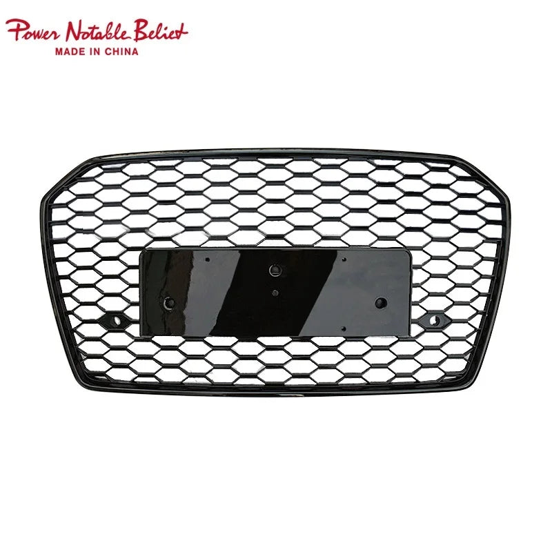 Fast Shipping Car A6 S6 Front Bumper Hood Grill RS6 Look Gloss Black Front Grill for Audi A6 S6 C7.5 2016 2017 2018