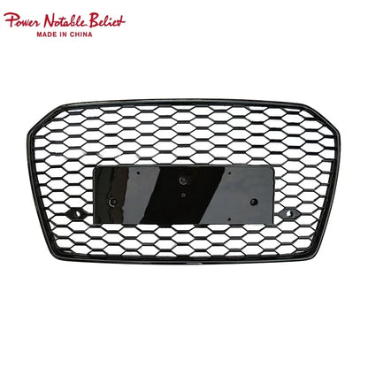 Fast Shipping Car A6 S6 Front Bumper Hood Grill RS6 Look Gloss Black Front Grill for Audi A6 S6 C7.5 2016 2017 2018