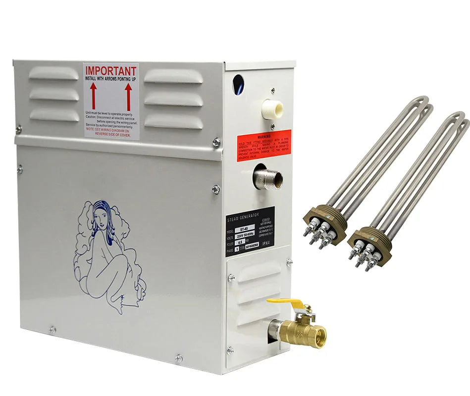 Modern Electric 9KW Stainless Steel Sauna Steam Generator for Bath Wet Steam with Computer Control Panel