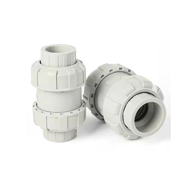 China high quality 1/2" to 2" PPH double union socket ball check valve DN15 to DN50 pph vertical check valve