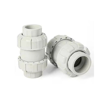 China high quality 1/2" to 2" PPH double union socket ball check valve DN15 to DN50 pph vertical check valve