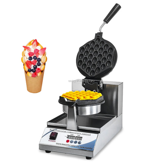 1400W Intelligent Digital Non-Stick Hong Kong Egg Waffle Maker Honeycomb Shaped for Household Snacks Professional for Hotels by PDG ibma