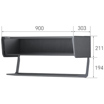 Goldmine Kitchen Cabinet Space Saving Pull Out Drawer Storage Holder Under-shelf Spice Organizer Cupboard Basket Drawer