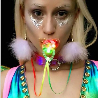LED Glowing Pacifier for Parties for Diwali Ramadan Graduation Valentine's Day & Thanksgiving Celebrations