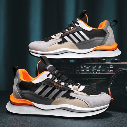 2022 Summer Fashion New Design Male Running Sports Shoes PU Mesh Breathable Sneakers for Men