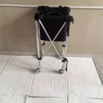 Portable Tennis Ball Cart Bag Premium Practice Hopper Pickleball Lightweight Easy Bag Removal Pickleball Cart Bag