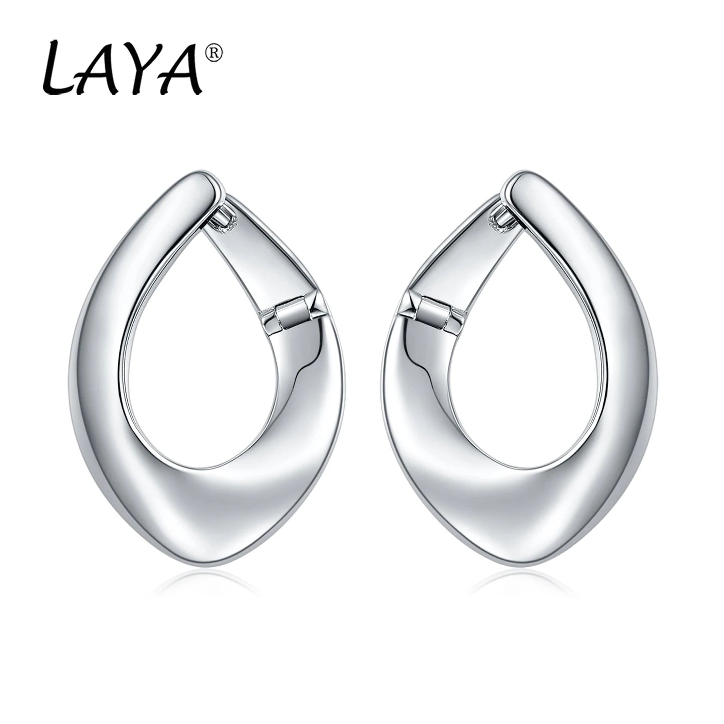 LAYA Drop Earrings For Women Mother's Day Oval Shape Personalized Design 925 Sterling Silver Original Luxury Jewelry 2022 Trend
