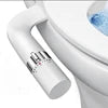 Modern Bathroom Ultra-Slim Dual Nozzle Retractable Bidet Attachment Non-Electric Cold Water for Hotel Toilet Seat Made Plastic