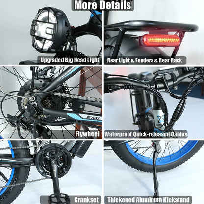 Fast Delivery Ebike Electric Bike Adult US Warehouse Electric City Bike Off Road Snow Beach Cruiser 1000W 48V 16Ah E Bicycles