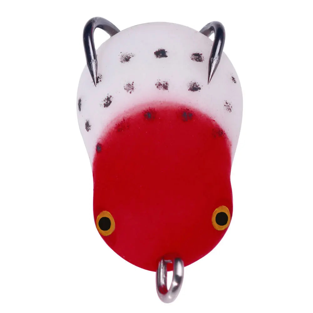 Soft Frog Fishing Lure 2.5CM 3G Double Hook Sequins Thunder Frog Rabbit Bait with Blade Tail Fishing Bait