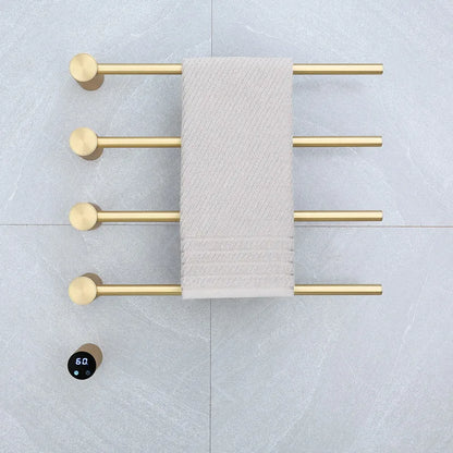High End Stainless Steel  Modern Design Electric Wall-mounted Bath Towel Rack Warmer Hotel Use Fixed Bath Bar XINGPAI