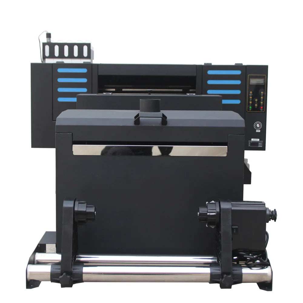 DTF Printer 42cm Width 2 I3200 XP600 Heads Transfer PET Film T-shirt Printer Machine with Automatic Powder Shaking