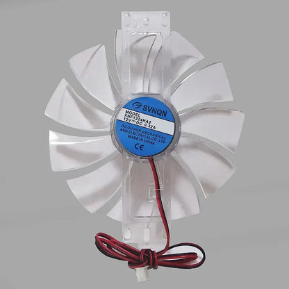 DC 12V 0.35A Incubator Thermostat Fan Transparent color Household Hatching Machine Accessories Poultry Breeding Equipment