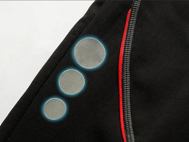Custom Reflective Men's Winter Cycling Pants Warm Winter Bicycle Pants Bike Thermal Pants