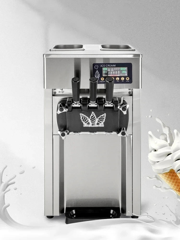 EU/US Ready Stock One Week Arrive VEVOR Soft Ice Cream Machine Commercial Countertop Soft Ice Cream Maker