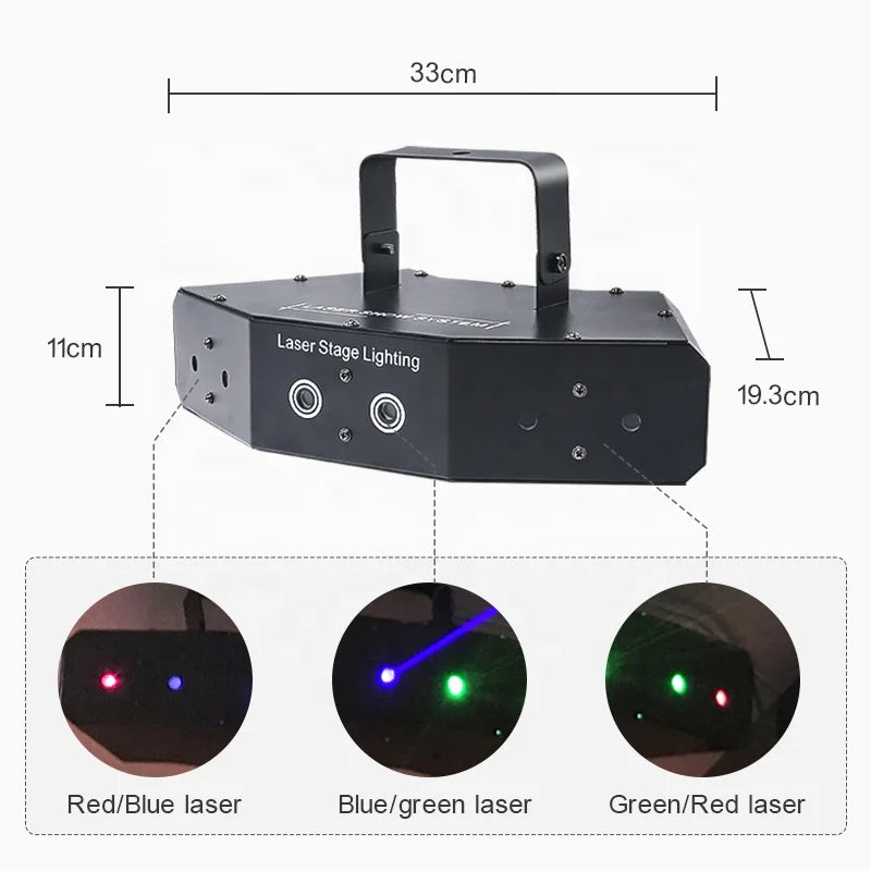 High Brightness DMX512 Laser Beam Light Projector Show Stage DJ Equipment 6 Eyes sharp Beam Moving Head Light