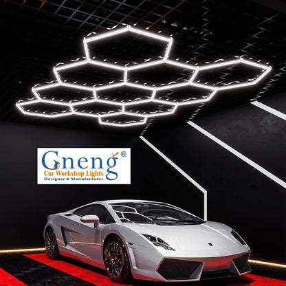 Direct Sale Super Bright Honeycomb Ceiling Light Workshop Light Garage for Detailing Studio Lighting