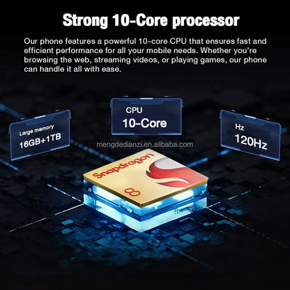 2023 Original Note 20 Ultra Smartphone 16GB+1TB 7.3 Inch AMOLED Screen Android 10.0 Spanish New 2023 Note 20 U1tra Telephone