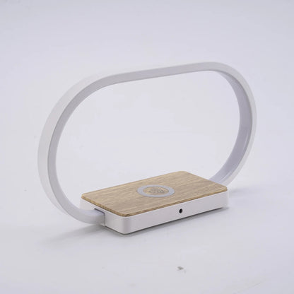 Geagood 3-step Dimmable Bedside Night Desk Light LED Modern Table Lamp With Wireless Charger Speaker