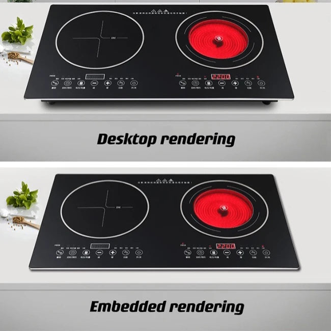 Induction Infrared Stove 4400W Professional Smart Kitchen Electronic Cooker Stove