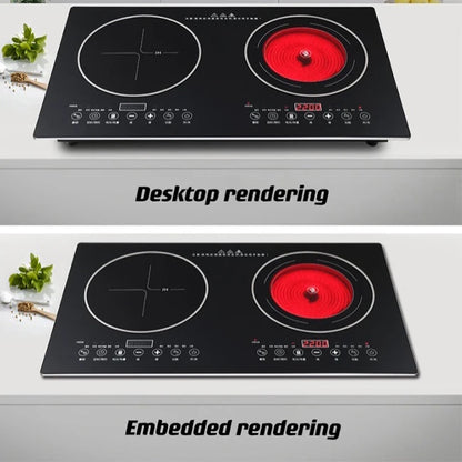 Induction Infrared Stove 4400W Professional Smart Kitchen Electronic Cooker Stove