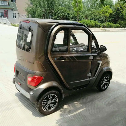 Factory Wholesale 2000W Small New Energy Adult Vehicle Low-Speed Four-Wheel Electric Car Three Seats Urban Commute 45km/h