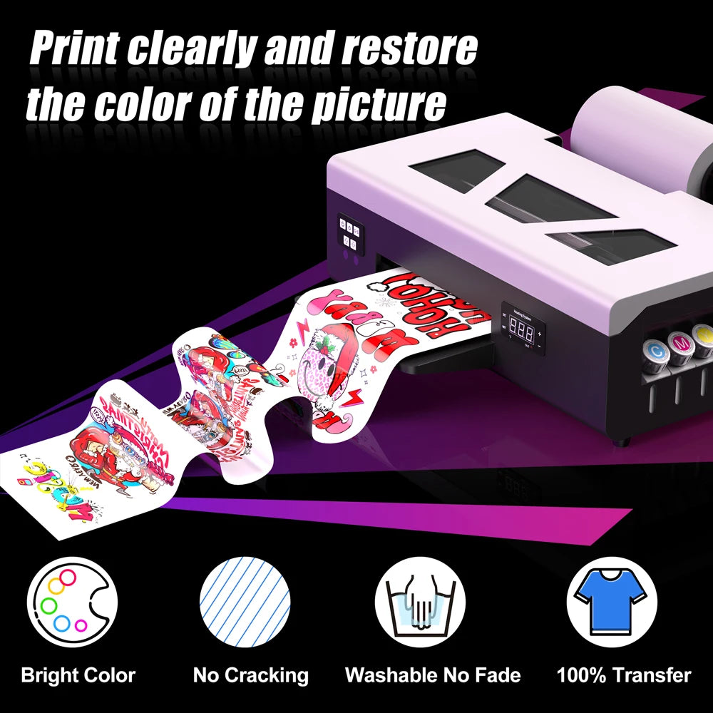 EU Hot Sale L805 L800 Head A4 Impresora Digital Printer T Shirt Textile Printing Machine Heat Transfer Printer A4 DTF Printer