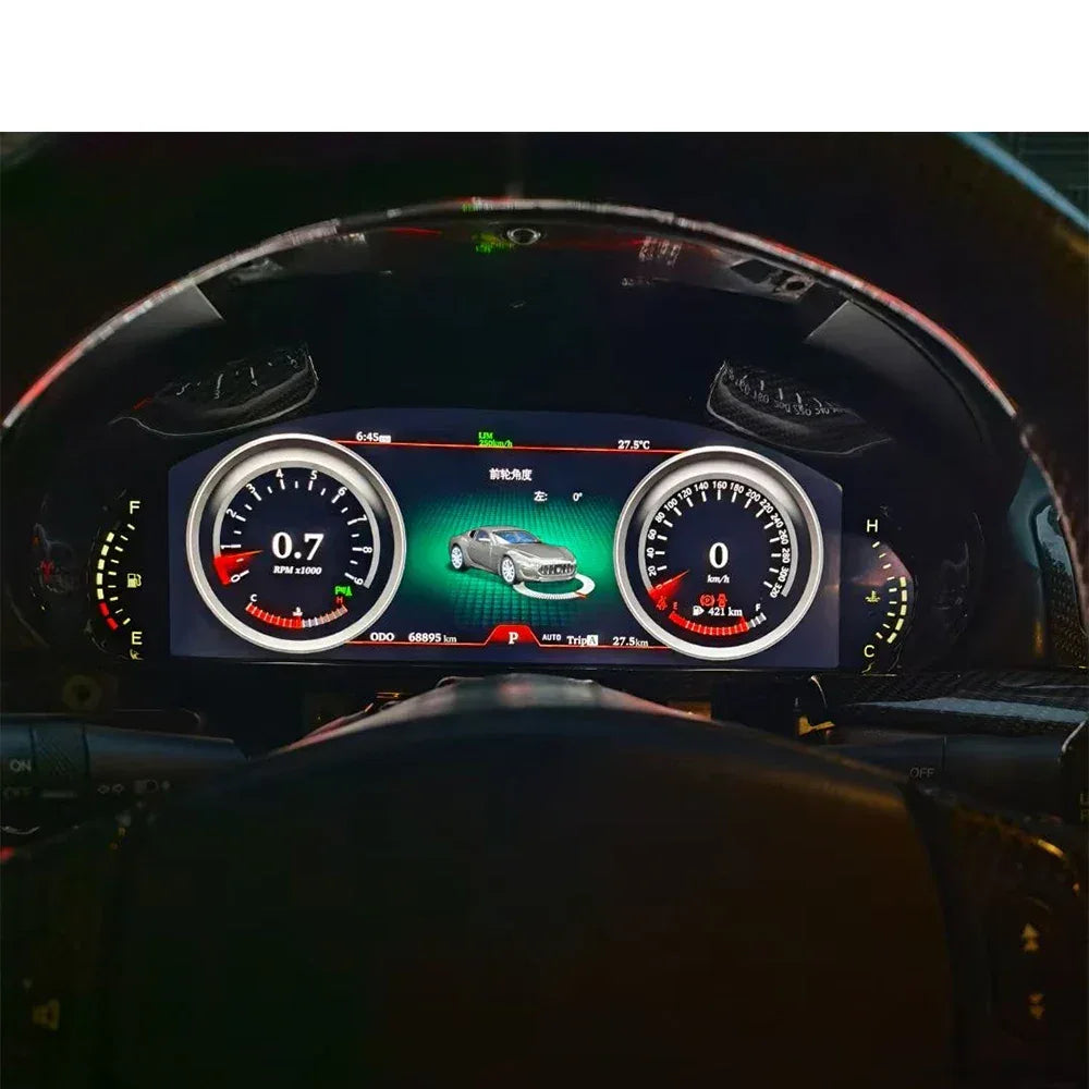12.3 Inch Digital Cluster for Maserati GTGC 2007-2017 Full LCD Car Dashboard Instrument Panel Speed Meter LCD  Multimedia Player