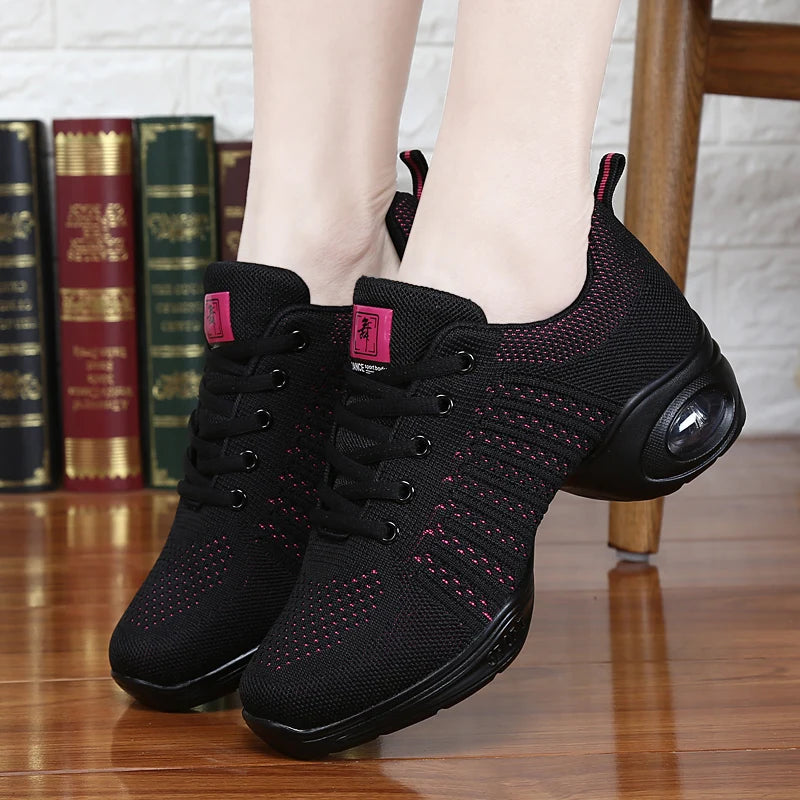Height Increasing Mesh Zapatos Deportivos Lace-up Casual Walking Style Shoes Platform Dance Sports Shoe Women Ladies Sneakers