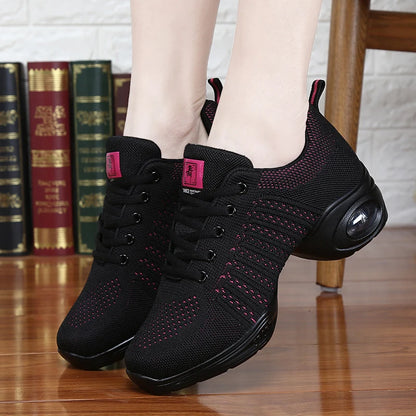 Height Increasing Mesh Zapatos Deportivos Lace-up Casual Walking Style Shoes Platform Dance Sports Shoe Women Ladies Sneakers
