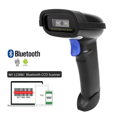 HW NETUM NT-1228BC Bluetooth Wirelress CCD Barcode Scanner-Fast shipping Free