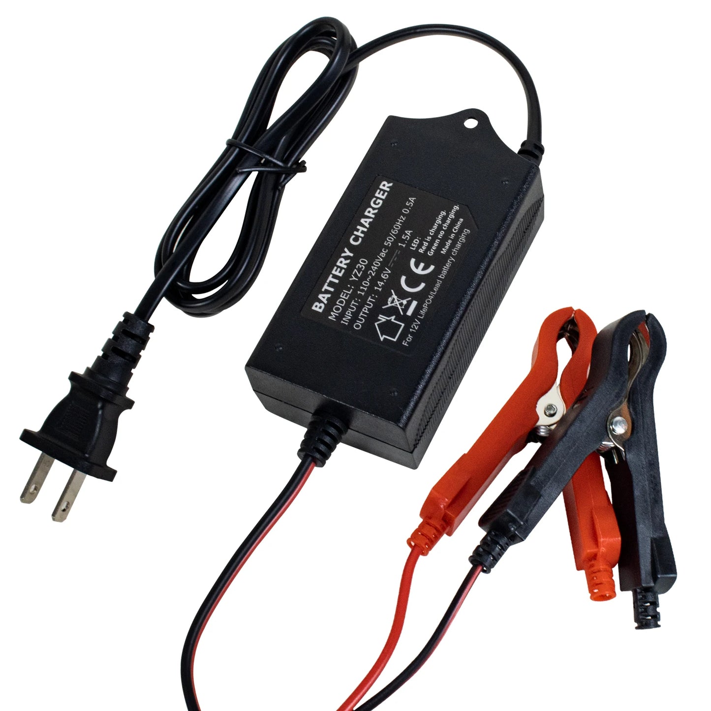 14.6V 1.5A LiFePO4 Battery Charger Replacement for Cars,Motocycles,Golf Carts,UAV,Fishing Boat