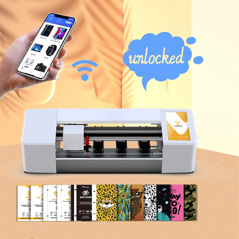 Vimshi Large Tpu Tempered Glass Screen Protector Hydrogel Phone Protective Cutting Machine For Mobile Phone PC Material