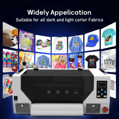 KECAI XP600 I1600 Dual Printhead DTF Printer A3 30CM One Year Remote Protection Printer Clothing Logo Desktop Dtf Printer Set