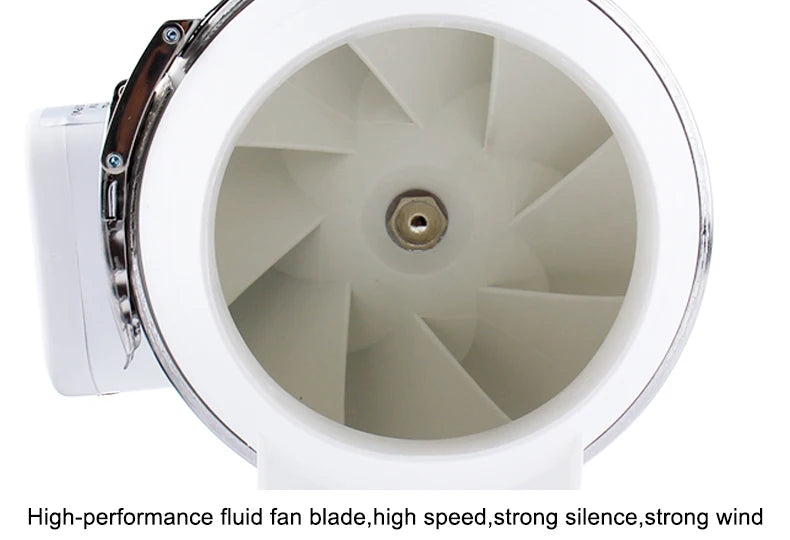 4/5/6/8 Inch Remote Control Exhaust Fan Silent Inline Pipe Duct Fan Extractor Air Ventilation Blower Kitchen Toilet Wall Booster