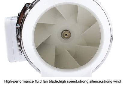 4/5/6/8 Inch Remote Control Exhaust Fan Silent Inline Pipe Duct Fan Extractor Air Ventilation Blower Kitchen Toilet Wall Booster