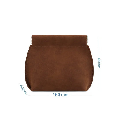 Thickened PU Leather Pouch Small Cosmetic Lipstick Automatic Closed Shrapnel Bag Makeup Packing Bag Jewelry Bag WIth logo