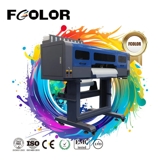 FCOLRO 8 Colors 60CM T-shirt Printing Machine Heat Transfer Larger DTF Printer with Three I3200 Print Heads by PDG ibma