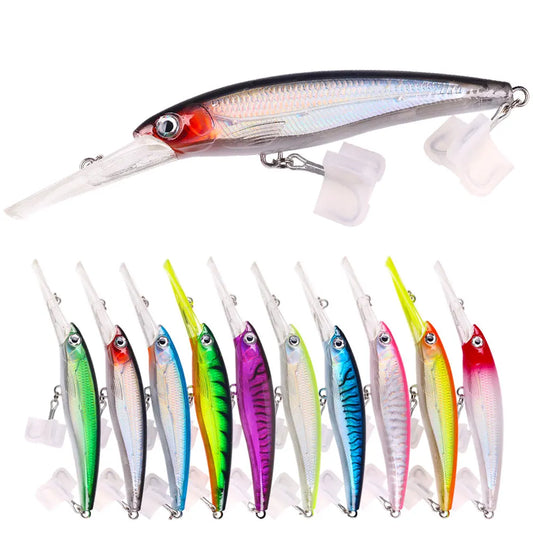 195mm 48g Hard Bait Fishing Sinking Minnow 73g Hard Heavy Minnow Bait 90g Fishing Minnow Lure 10 Colors Available by PDG ibma