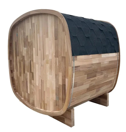 Popular Outdoor Cedar Solid Wood Cube Sauna Traditional Finnish Sauna Steam Heated for comfort and Relaxation