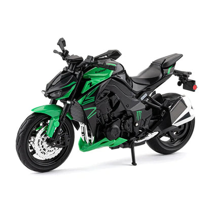 New Hit 1:12 Scale Z1000 Diecast Car Model with Sound Light Effects Collectible Decor Toy Gift for Boys