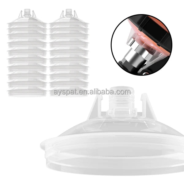 650cc 22Oz Disposable Plastic Paint Cup System Kit with 125 Micron Filter for Spray Gun