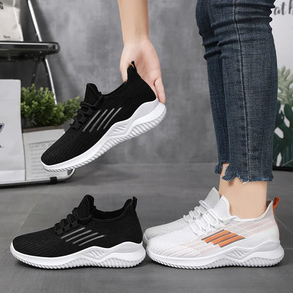 Spring and Summer New Mesh Women's Shoes Breathable Sports Soft Bottom Travel Shoes
