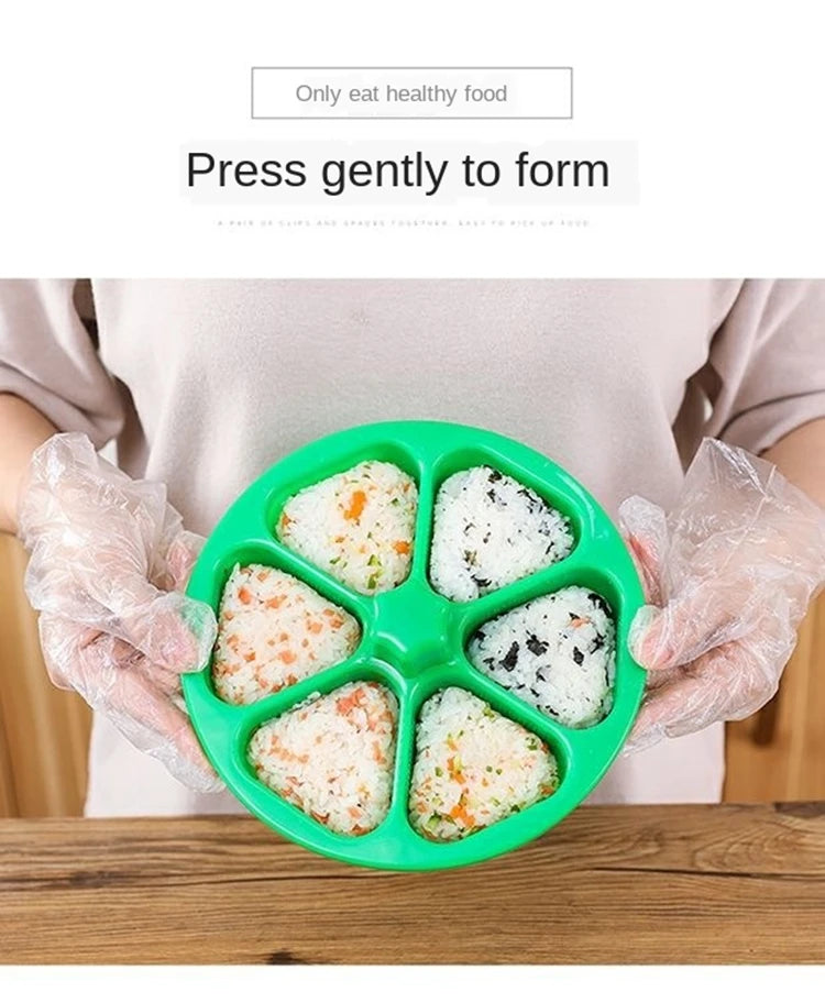 Newest DIY Sushi Mold Onigiri Rice Ball Food Press Triangular Sushi Maker Mold Sushi Kit Japanese Kitchen Tools Bento Box