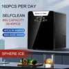 ETL/CE Counter Top Home Sphere Ice Machine Crystal Ice Ball 4Pcs Per Cycle 160Pcs and 10Kgs Per Day for Cocktails Drinks Whiskey