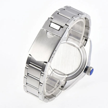 41mm Aluminum Bezel Wristwatch Stainless Steel Strap Fit for ETA 2836/2813 Miyota 82 Series NH35 Movement Wristwatch Parts Tools