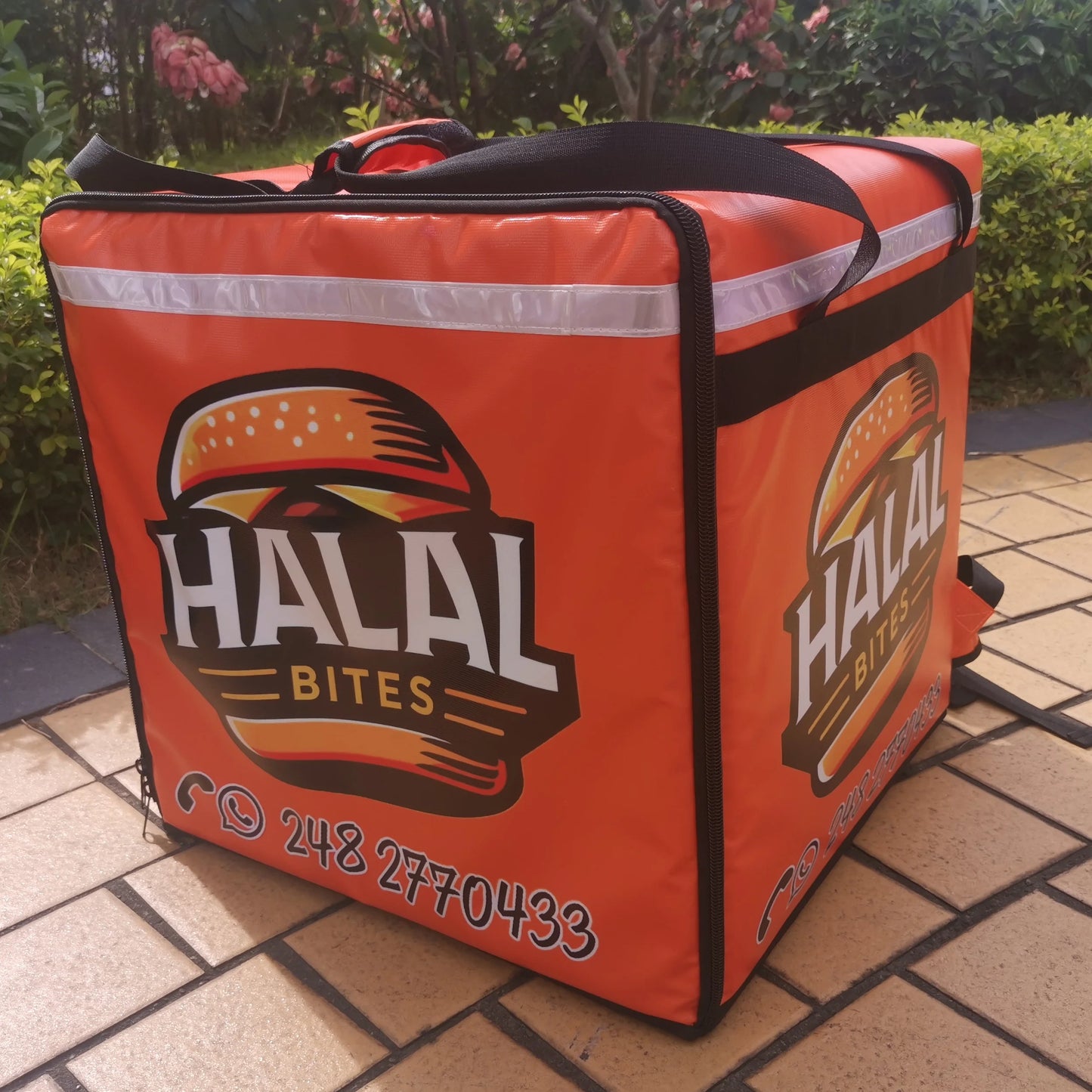 125L Waterproof Durable Motorcycle Bag Bike Cooler Lunch Food Delivery Bag OEM Insulated  Bag