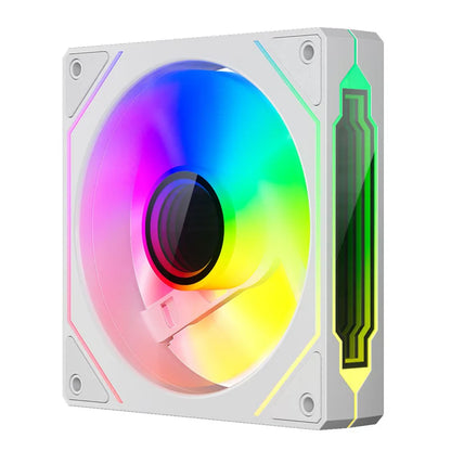 TEUCER PRO 12CM ARGB Shuang Synchronous Mute 4th Generation Family Chassis Ball Bearing Plastic Computer Case Cooling Fan