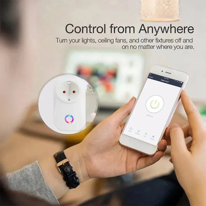 16A Israel Smart Wifi Power Plug Smart Wifi Wireless Socket Outlet Work with Alexa Google Home Assistant Tuya SmartLife APP