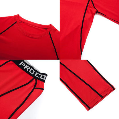 Men's Thermal Underwear Set MMA Tactics Leggings Solid Color Costume Compress Fitness Long Johns Men Winter Brands  Men